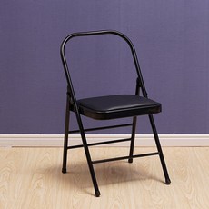 필라테스가방 두께 Yoga요가 보조도구 의자 PU요가 의자보조 접이식의자, 헤비급 3 빔 블랙 요가 의자