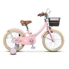 삼천리자전거 메이비 키즈 보조바퀴 자전거, 라이트핑크, 120cm