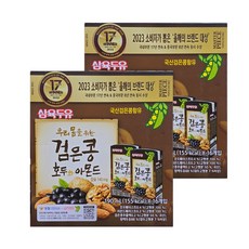 삼육두유 검은콩호두아몬드 두유, 190ml, 32개