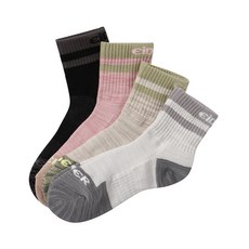 아이더 4족 1SET 로 구성된 POP 트레킹 단목 등산 양말 4SET 발목길이 : 11CM DUA22S81 W2