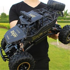 RC 자동차 버기카 1:12 4WD 업데이트 버전 2.4G 라디오 컨트롤 장난감 버기 2020 고속 트럭 어린이용 오프로드 장난감, 37cm Black Large, 1개