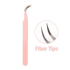 FADVAN 족집게 속눈썹 연장 섬유 팁 스테인레스 스틸 메이크업 정전기 방지 로고, LW-FS-AF7, 1개