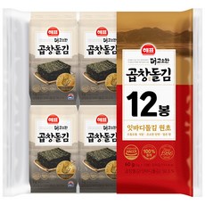 [KT알파쇼핑][사조대림] 해표 더고소한 곱창돌김5gx12봉(도시락) x2개, 2개
