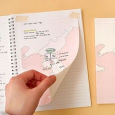 한반도 세계지도 한국사 역사 모의고사 지도 떡메모지, 한국지도