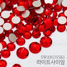 스와로브스키 2088 라이트사이암 노핫픽스 스톤 네일파츠, SS12, 50개