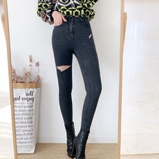 뮤즈318쇼룸 x2 제곱 트임 기모 런더 스키니 청바지 팬츠