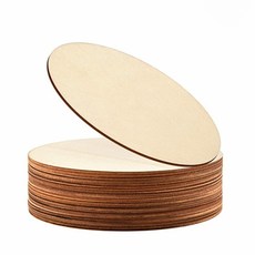 30x30cm 원형 나무화판 라운드 판넬합판 목제 우드판재 판자보드, 10cm(4장), 10cm(4장)
