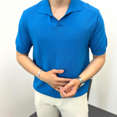 머슬핏반팔니트