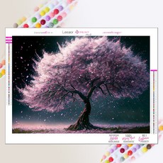 원형 보석십자수다이아몬드 그림 자수 핑크 벚꽃 그림 풀 스퀘어/라운드 5D 모자이크 수공예 거실 홈 장식 Diy, BB197, 스퀘어 25x35