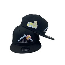 뉴에라 콜로라도 로켓츠 2007 NL 챔피언스 9Fifty 스냅백 검은 모자