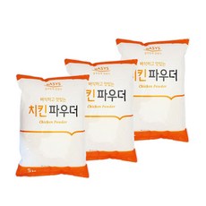 베이시스 통닭 가라아게 치킨파우더 업소용 치킨파우더, 3개, 5kg