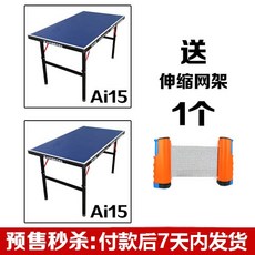 가정용탁구대 (탁구 망)ai15조립식 탁구대 패치워크 휴대용 접이식 작은공 테이블 가정용, T02-Ai15탁구대(2장)+신축 그물선반 1개