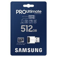 삼성 마이크로SD카드 프로얼티밋+리더기 512GB PRO ULTIMATE 리더기패키지 512기가