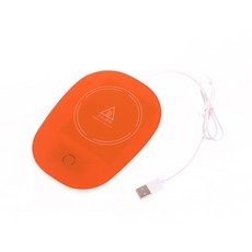 휴대용 가열 컵 받침 보온 홈 오 온도조절기 커피 우유 패드 USB, 4.Orange