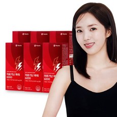 휴온스 아르기닌 파워 6000 고함량 L-아르지닌 블루베리맛 액상 15포 6박스 3개월분, 없음