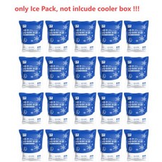 아이스 박스 캠핑 낚시 휴대용 냉장고 쿨러 대용량 차량용 버킷 열 장비 5 L 6 13L, [07] 20PCS Ice Pack, 3) 20PCS Ice Pack