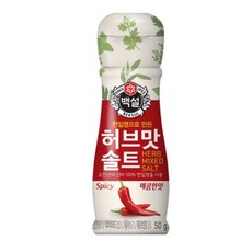 백설 허브맛솔트 매콤한 맛, 50g, 10개