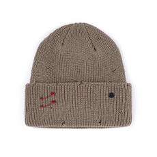 블랙블론드 BBD Ripped Custom Long Beanie (Dark Beige)