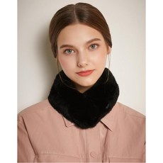 닥스 악세서리 남성 20FW [REX FUR]여성 블랙 렉스퍼 머플러 DBMU0F985BK