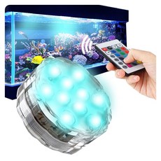 어항조명 어항등 수중등 LED 수조 수족관, 리모컨 수족관 어항 LED조명, 1개