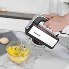 SUNATUR 핸드 믹서 3 in 1 300W 크림 블렌더 기계 반죽 케이크 베이킹 전기 휴대용 순수 구리 모터, 없음, 3.6651 UK