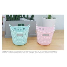 학용품 주방잡화 정리 미니 소품바구니 차통 찻방소품 다기, 블루, 1개