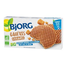 BJORG Caramel Waffles 비오르그 카라멜 와플 프랑스 쿠키 175g 6팩, 6개