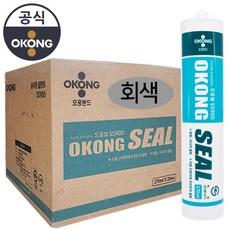 DH 오공 SS900 무초산 다용도 방수 창문 인테리어 실리콘 1BOX (25개입) 회색, 25개