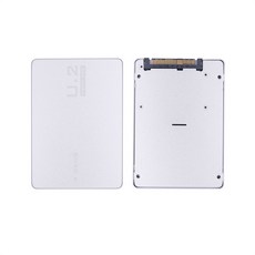 데스크탑 컴퓨터용 SSD 어댑터 M2 SSD-U.2 M.2 NVMe SATA NGFF SSD-PCI-e U2 SFF-8639 PCIe 컨버터, Silver, 1개