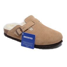 버켄스탁 보스턴퍼 Birkenstock 플랫폼 뽀글이 털 겨울슬리퍼