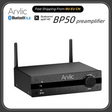 어댑터 프리앰프 클래스 오디오 스테레오 리시버 홈 통합 채널 2.1 앰프 aptx 블루투스 BP50 D 미니 Arylic HD 스피커용, 1)EU PLUG