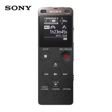 SONY 소니 ICDUX560F 영어 공부 회의 소음제거 녹음봉 음성 이적 문자, 4GB 정부측 표기함, 블랙