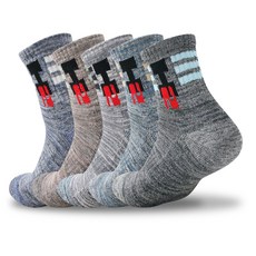 에이치투 남성용 하이킹 단목양말 5켤레, 랜덤 발송