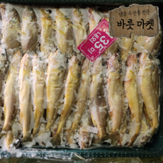 (국산) 제주 참조기 14.5kg 업소용 대용량 조기구이 조기매운탕 생선구, 210미, 1개