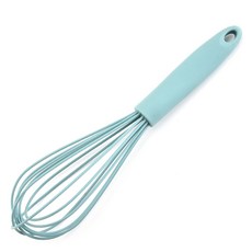 10 인치 계란 실리콘 도구 털 스틱 Eggbeater 교반 막대 가정용 주방 베이킹 Diy, blue, United States, 1개