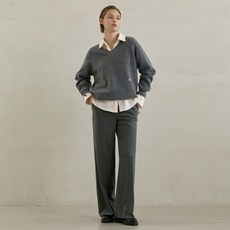 [아틀리에 나인 ] 시그니처 윈터 스트레이트 롱 팬츠(PT-5463)