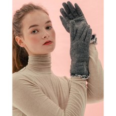 질스튜어트 뉴욕 액세서리 그레이 퀼팅 모혼방 스마트터치 여성장갑 JAGV2F202G2 353102