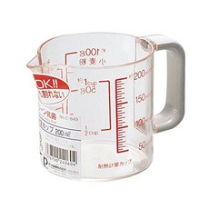 클린항균 내열계량컵 200ml [일제] C-849, 상품명참조, 1ml, 1개