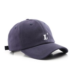 리카 L 이니셜 로고 패션 커플 볼캡 야구 모자