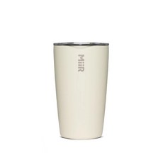 MiiR 미르 베큠 인슐레이티드 텀블러(슬라이드뚜껑), 12온스(354ml)-샌드스톤 화이트