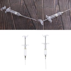 JC 2pcs 조류 먹이 주사기 액체 음식 피더 20ml s m