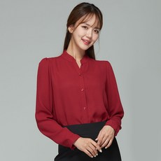 스무날 차이나넥 긴팔 블라우스 오피스룩 면접블라우스 유니폼 승무원