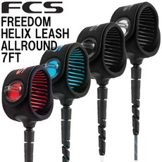 서핑연결줄 FCS FREEDOM HELIX LEASH 7' ALL ROUND / 에프시에스 프리덤 헬릭스 리쉬 올라운드 앵클 발목 서핑 쇼트보드, 파란색