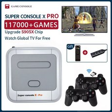 엑스박스패드 교체 하우징 케이스 액세사리 XBOX컨트롤러 슈퍼 콘솔 X 프로 미니/TV 비디오 게임 PSP/N64/DC/PS1 게임용 WIFI HD 출력 Xbox 패드 내장 117, CHINA, PRO-64G-SNES-2_US