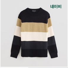 행텐 초특가!! 남성 블럭 크루넥 풀오버 10240-040-802-33
