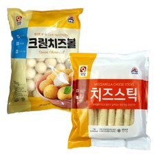 사조오양 크림치즈볼 1kg+치즈스틱 1kg, 2개, 1kg