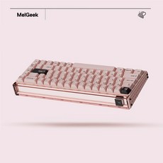 [ XC샵 ] MELGEEK MADE68 PRO 마그네틱축 게이밍 키보드 68키 전키16K 0.125ms저지연 램프 ABS키캡 전키핫스왑diy, 핑크-핑크라이트 -퍼플레드축