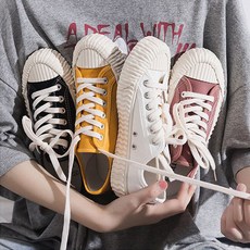 [가격인하] 당일발송 데일리 스티치 캔버스화 스니커즈 여성운동화 YJ0080