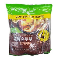 풀무원 순두부찌개 양념, 아이스박스포장, 560g, 8개
