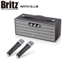브리츠 가라오케 블루투스 스피커 BZ-NE280K 무선 마이크 2개 강의 회의